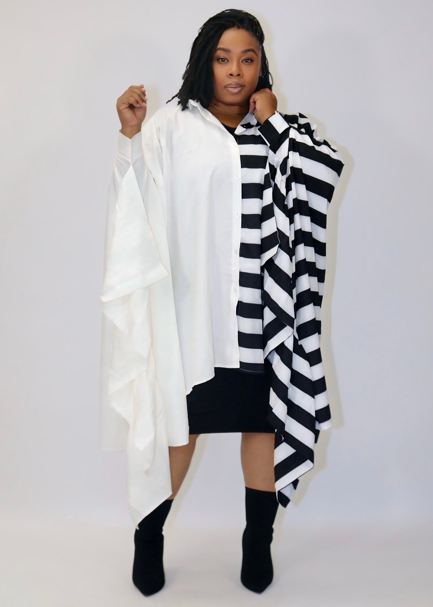 Stripes and Solids (White)