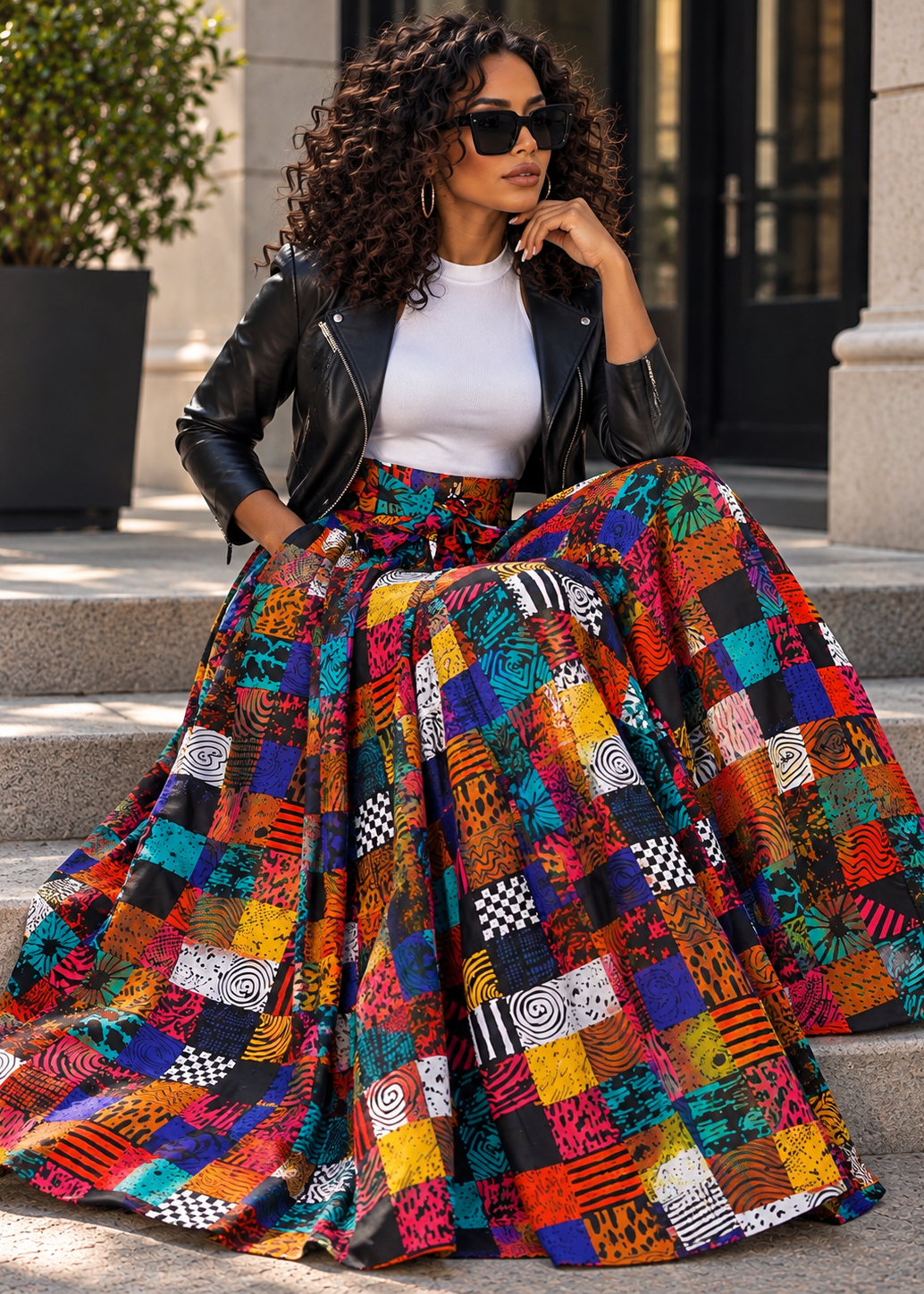The Patch Maxi Skirt