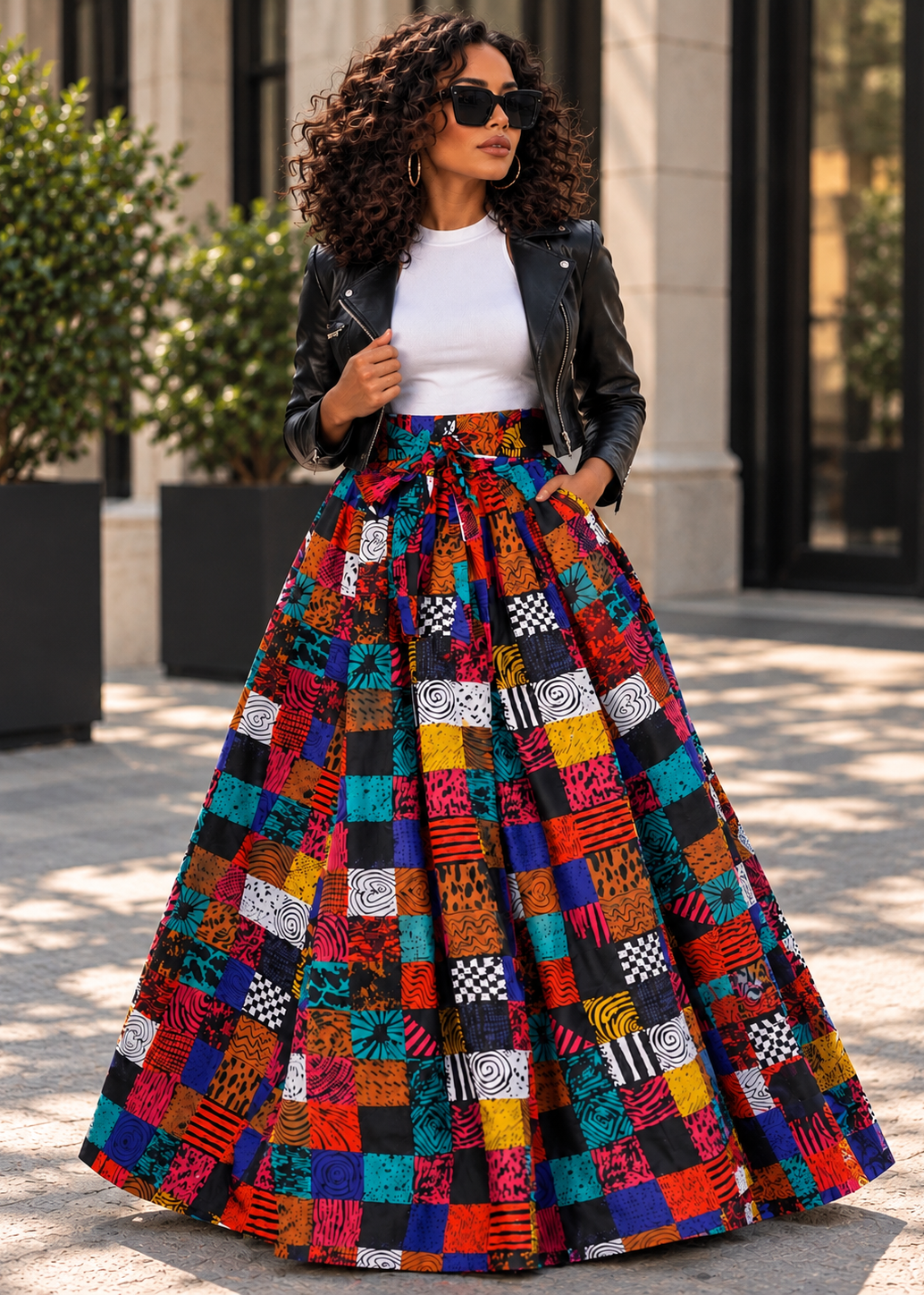The Patch Maxi Skirt